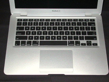 MacBook Air front keyboard