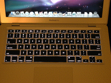 MacBook Air backlit keyboard