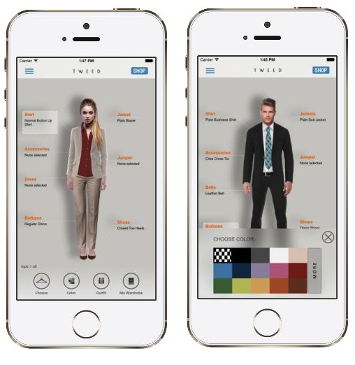 Free Tweed Fashion App To Mix And Match Your Wardrobe