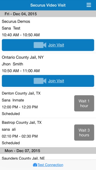 inmate video visit app