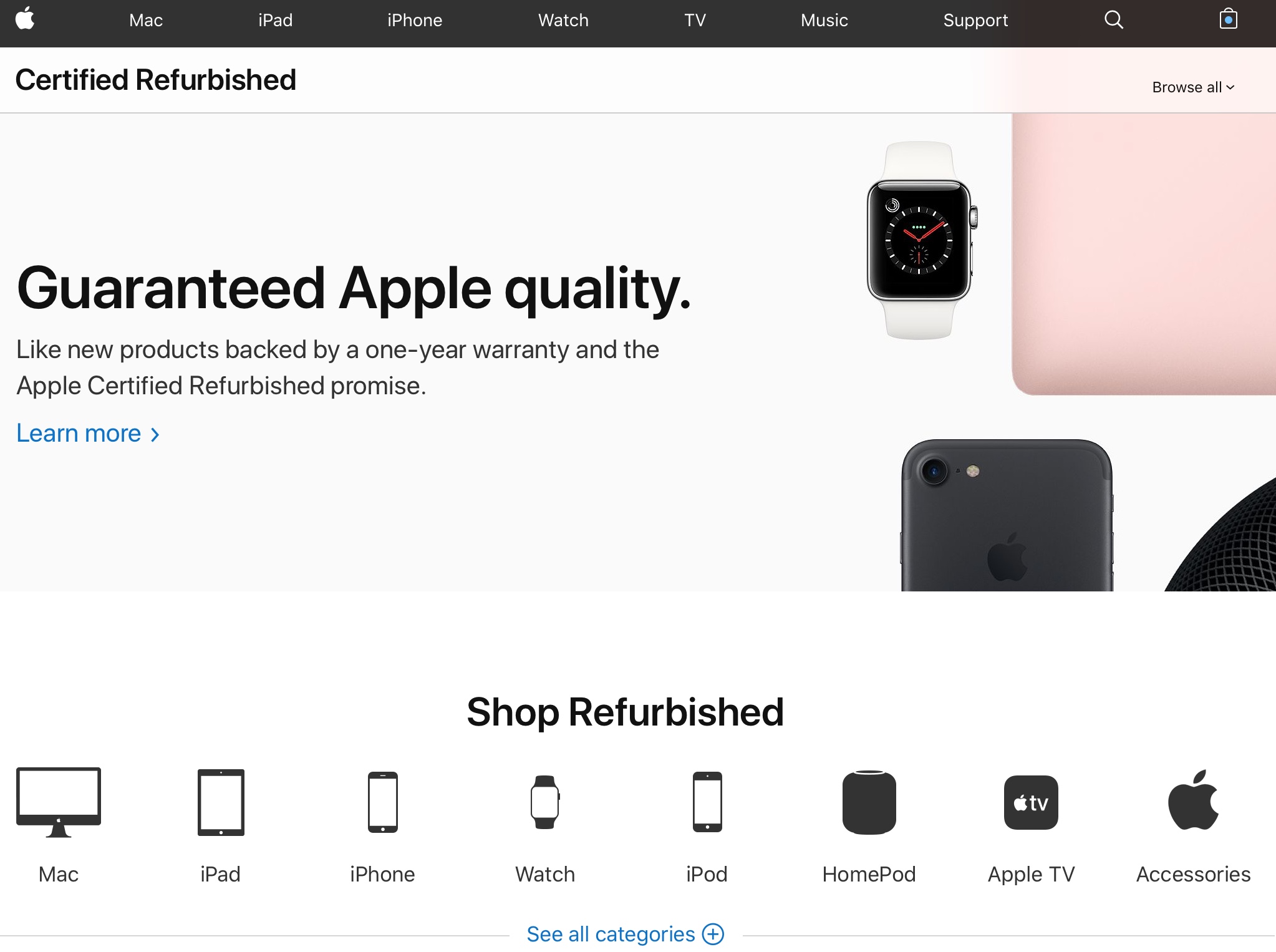 Apple redesigns refurbished and clearance section of its site, serving up a  cleaner look
