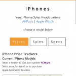 iPhone Price Tracker at MacPrices.net