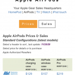 Apple AirPods Price Tracker